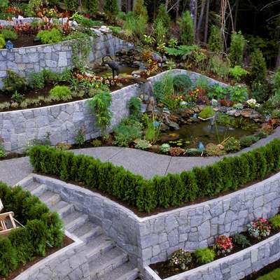 Boulder Retaining Wall